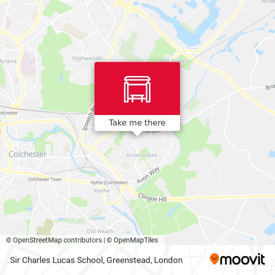 Sir Charles Lucas School, Greenstead map