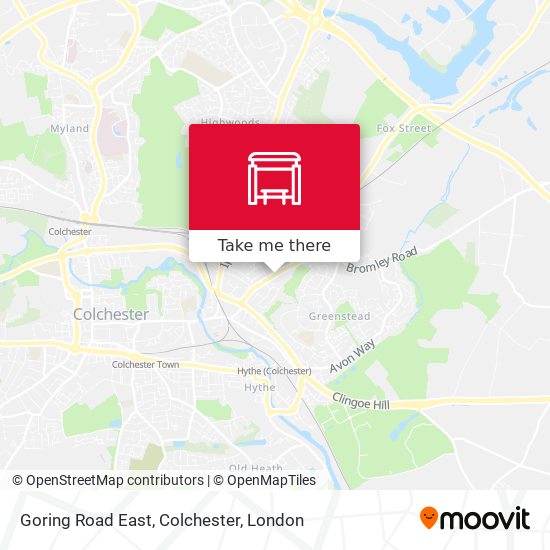 Goring Road East, Colchester map