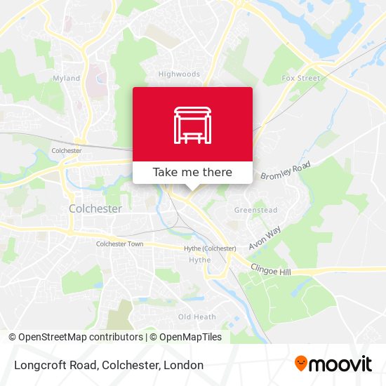 Longcroft Road, Colchester map