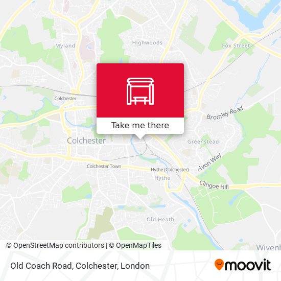 Old Coach Road, Colchester map