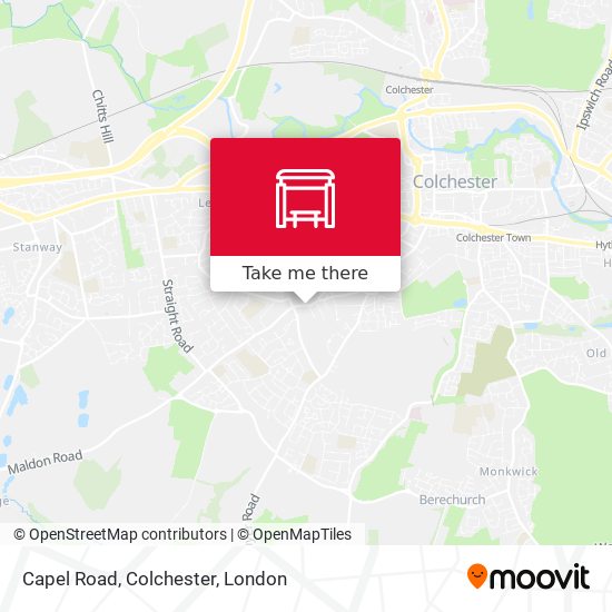 Capel Road, Colchester map