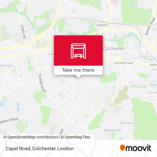 Capel Road, Colchester map