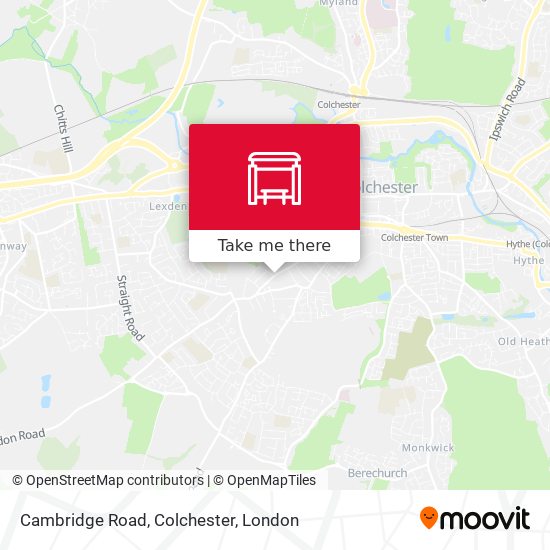 Cambridge Road, Colchester map