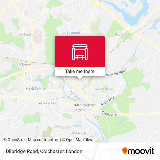 Dilbridge Road, Colchester map