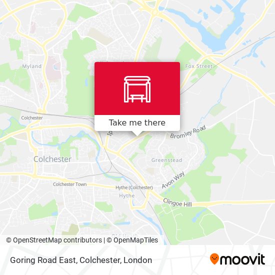Goring Road East, Colchester map