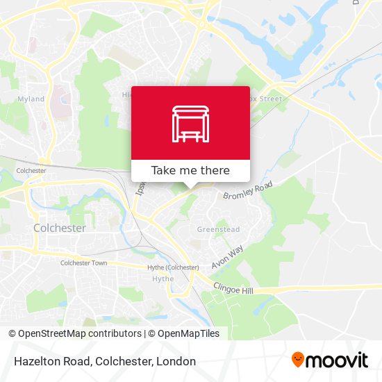 Hazelton Road, Colchester map