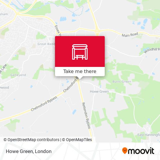 Howe Green map