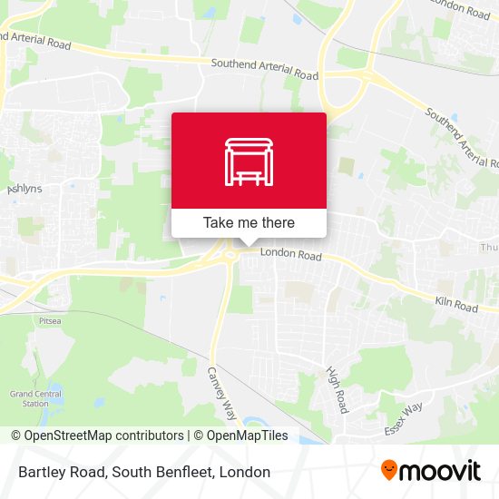 Bartley Road, South Benfleet map