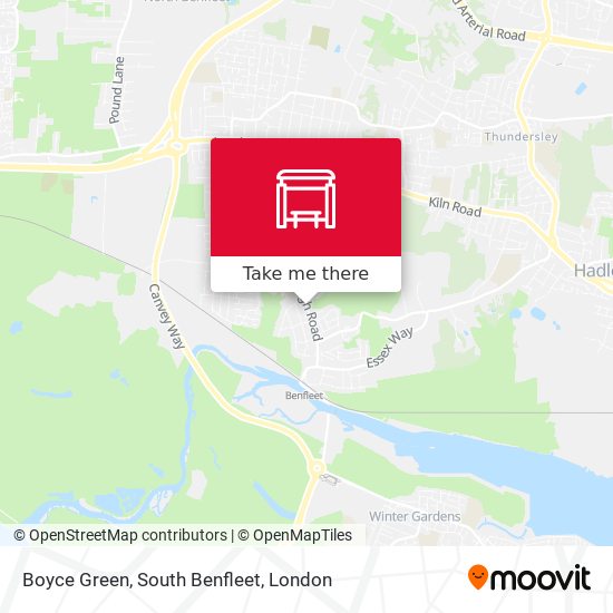 Boyce Green, South Benfleet map