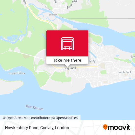 Hawkesbury Road, Canvey map