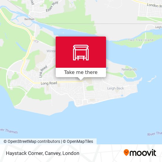 Haystack Corner, Canvey map