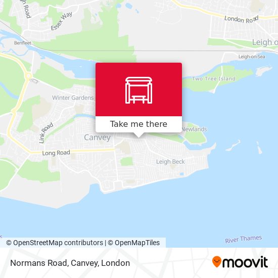 Normans Road, Canvey map