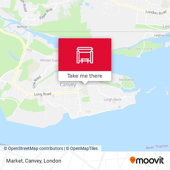 Market, Canvey map