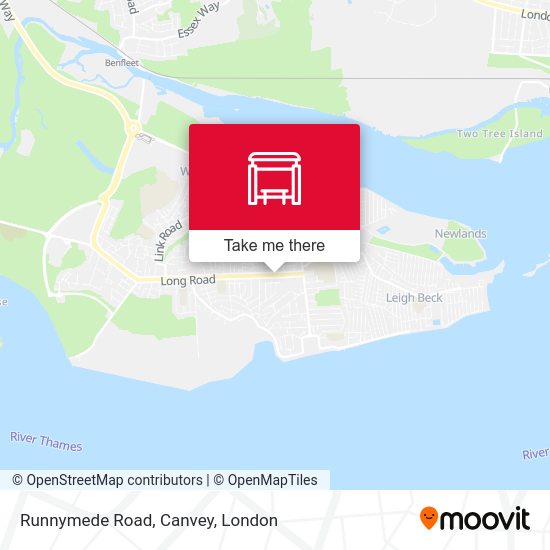 Runnymede Road, Canvey map