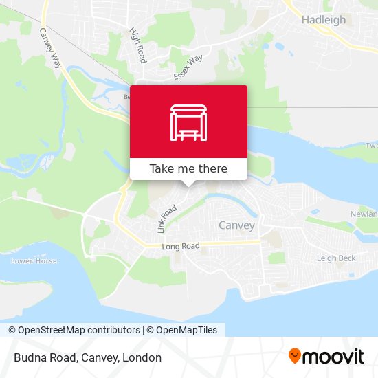 Budna Road, Canvey map