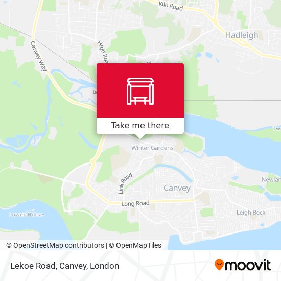 Lekoe Road, Canvey map