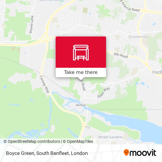 Boyce Green, South Benfleet map