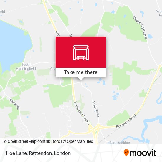 Hoe Lane, Rettendon map