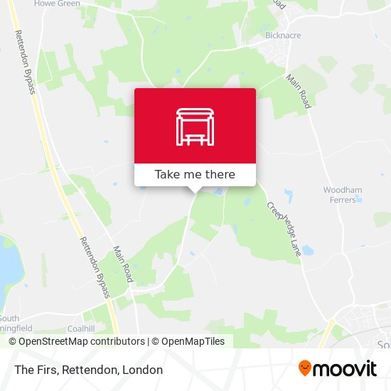 The Firs, Rettendon map