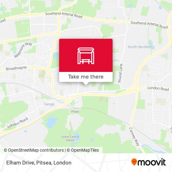 Elham Drive, Pitsea map