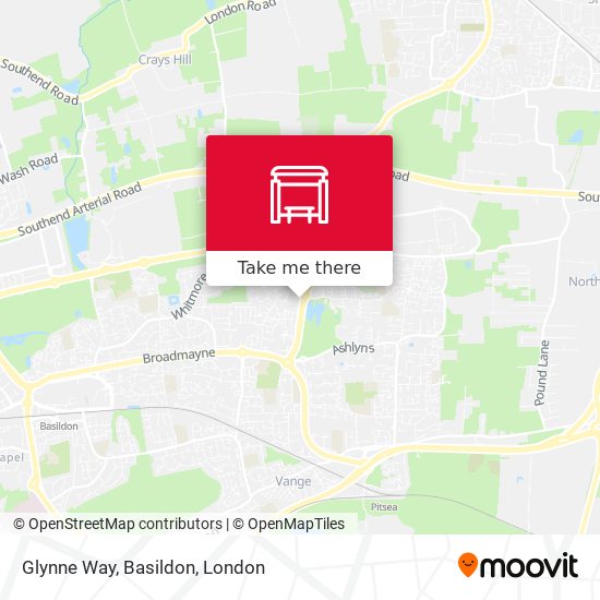 Glynne Way, Basildon map