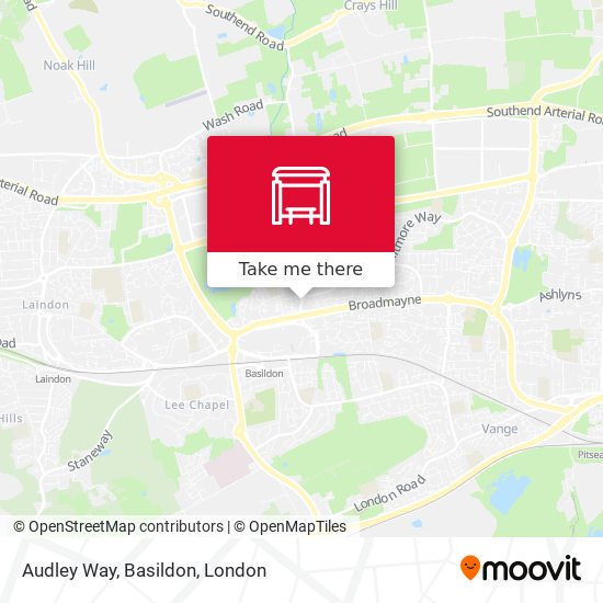 Audley Way, Basildon map