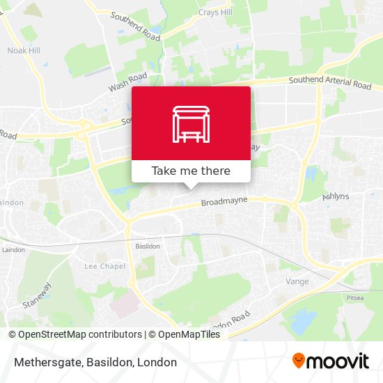 Methersgate, Basildon map