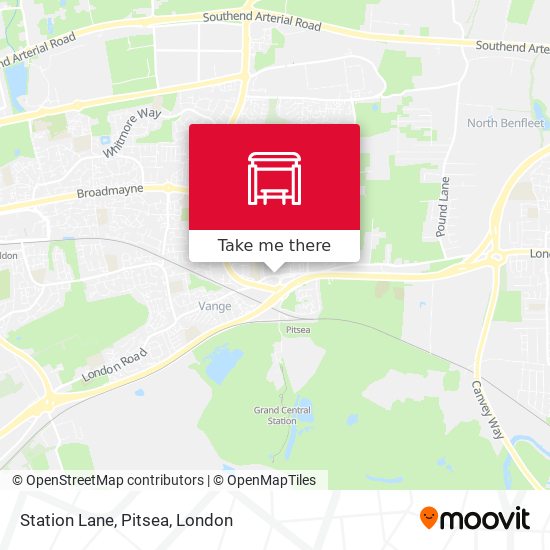Station Lane, Pitsea map