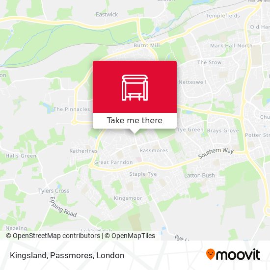 Kingsland, Passmores map