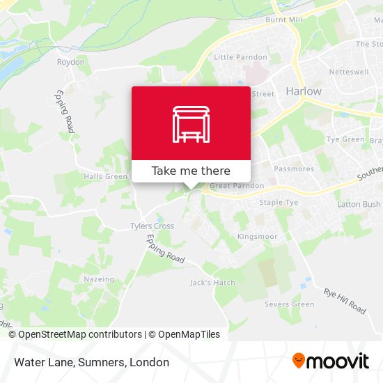 Water Lane, Sumners map