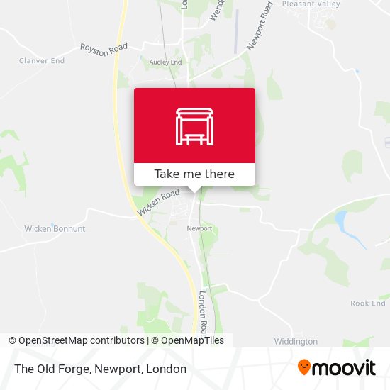 The Old Forge, Newport map