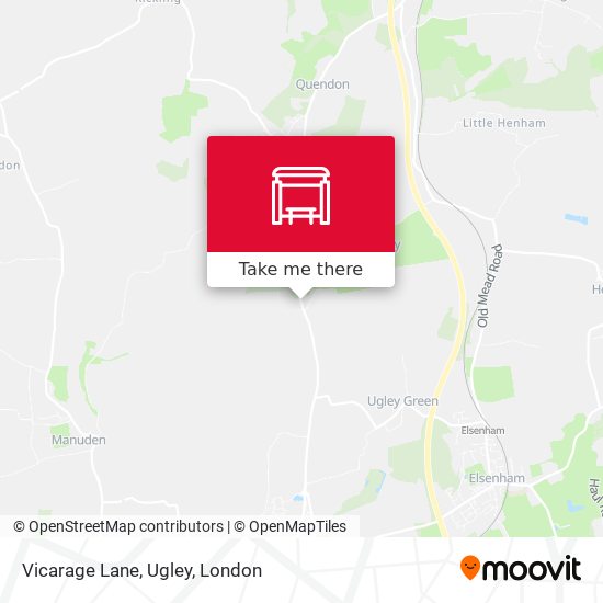 Vicarage Lane, Ugley map