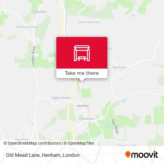 Old Mead Lane, Henham map