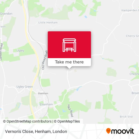 Vernon's Close, Henham map