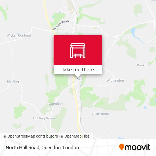 North Hall Road, Quendon map