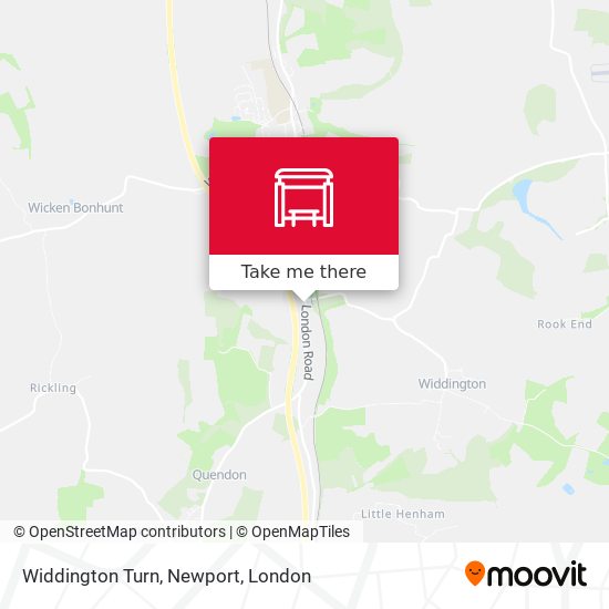 Widdington Turn, Newport map