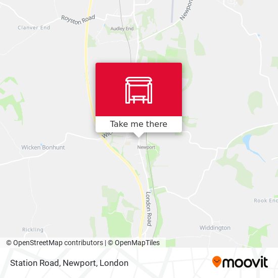 Station Road, Newport map