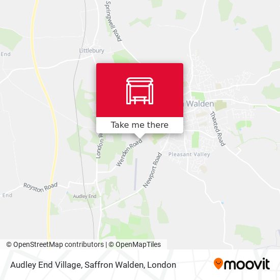 Audley End Village, Saffron Walden map