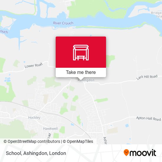 School, Ashingdon map