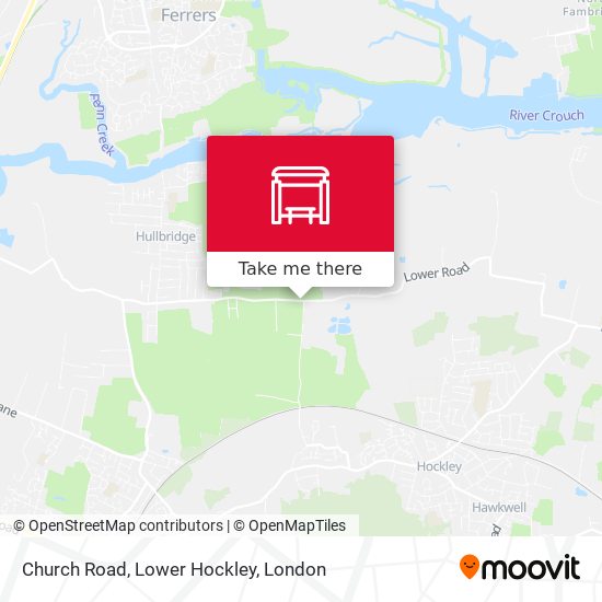 Church Road, Lower Hockley map