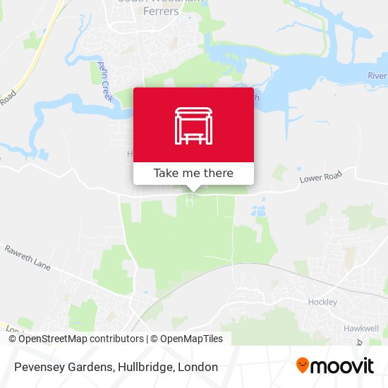 Pevensey Gardens, Hullbridge map