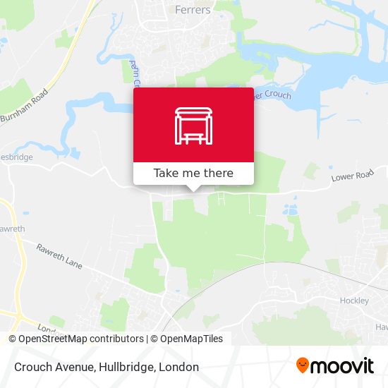 Crouch Avenue, Hullbridge map