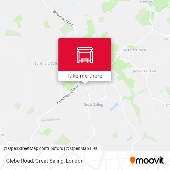 Glebe Road, Great Saling map