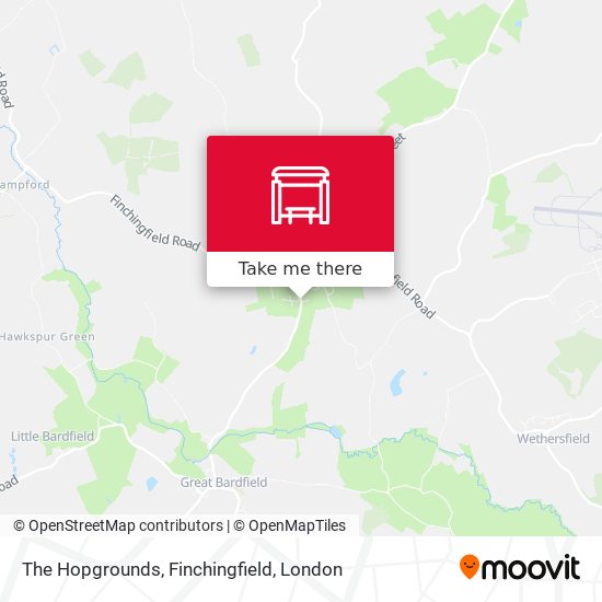 The Hopgrounds, Finchingfield map