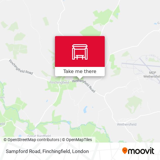 Sampford Road, Finchingfield map