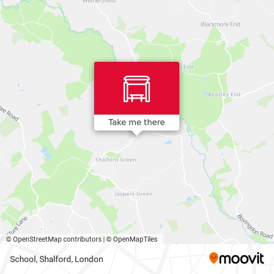 School, Shalford map