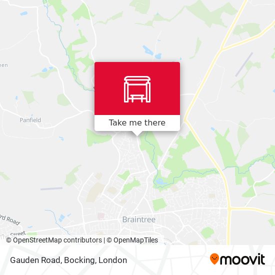 Gauden Road, Bocking map