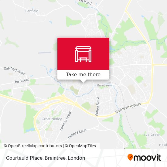 Courtauld Place, Braintree map