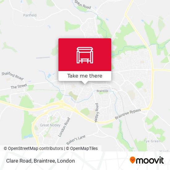Clare Road, Braintree map