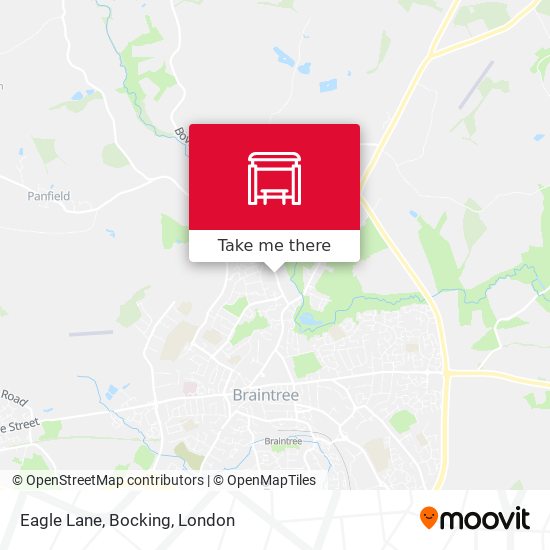 Eagle Lane, Bocking map